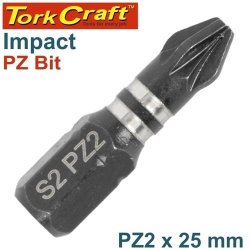 Tork Craft Impact POZI.2 X 25MM Insert Bit Bulk TCIPZ0225B
