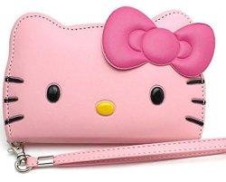 Hello Kitty 3D Wallet Case For Samsung Galaxy Note 9 Note 9 24K Gold Electric Wave Protection Sticker Baby Pink