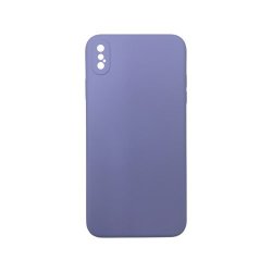 Liquid Silicone Cover With Camera Cut-out For Iphone XS Max - Lilac
