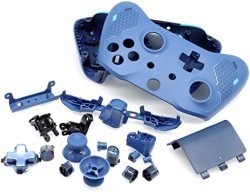 Partegg Full Housing Shell Custom Set Replacement With Full Complete Spare Button Parts For Xbox One Wireless Controller Sport Blue Special Edition