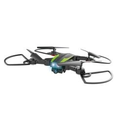 Helicute Aviator Folding Drone - Black And Green 720P Wifi Wide Angle Lens Camera 9-10 Minutes Fligh