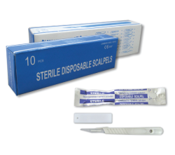 Scale Blades Scale And Handles Sterile Disposable Sizes 10 25 Peel Wrapped Pack 10