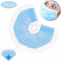 Disposable Surgical Face Masks For Home & Office - 3-PLY Breathable & Comfortable Filter Safety Mask - Pack Of 50PCS