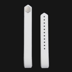 Tuff-Luv Silicone Strap for Fitbit Alta Large Activity Tracker in White