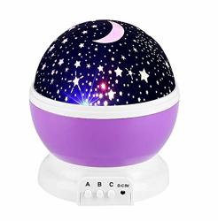 1 Pack Stars Starry Sky LED Night Light Star Projector Moon Lamp Christmas Lights Girls Dazzling Fashionable Unicorn Bulbs Wall Room Lamps Indoor Outdoor
