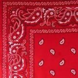 Headband RED Party Bandana - Perfect For Cowboy Party 54X54CM