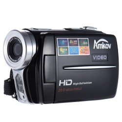 Amkov Dv164 3.0 Inch Lcd Screen 720p 30fps 20mp 16x Digital Zoom Anti-shake Digital Video Dv Camera