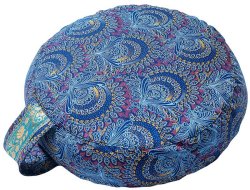 Sattva Yoga Gear Zafu Cushion - Blue Peacock