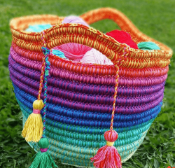 Handmade Rainbow Baskets