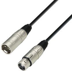 Adam Hall K3 Mmf 0600 6M Male Xlr To Female Xlr Microphone Cable Black