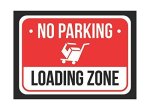 Metal 7.5x10.5 iCandy Products Inc Reserved Parking Designated Guest Business Safety Traffic Signs Black