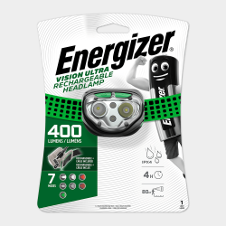 Energizer Vision Ultra 400 Lumens Rechargeable Green Headlight