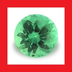 Natural Emerald - Vibrant Green Round Facet - 0.07cts