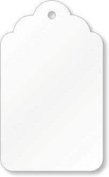 Merchandise Tags White 4 1-1 2" X 15 16" Hole-no String - Box Of 1 000 Tags