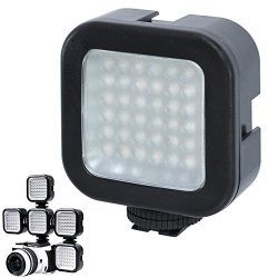 Pixi-gear Ultra Bright MINI Portable 36 LED Video Light With Expansion Bays For Camera Camcorder Video Production Using Nikon D5000 Dslr Digital Camera