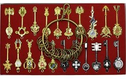 Cosplay Fairy Tail Keys New Collection Set Of 21 Golden Zodiac Keys And Keyring Blade Lucy Natsu Dragneel Heart Keychain Pendant White Logo