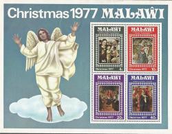 Malawi 1977 Christmas Miniature Sheet Complete Sg Ms561 With Minor Fault