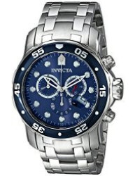 INVICTA Men's 0070 Pro Diver Collection Chronograph Stainless Steel Watch