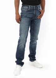 Medium Blue Slim Straight Jeans