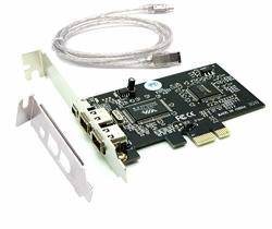 Sintech Firewire Card Pci-e 3 Ports 1394A Firewire Adapter 2 X 6PIN And 1 X 4 Pin PCI Express To External Ieee 1394 Controller Card
