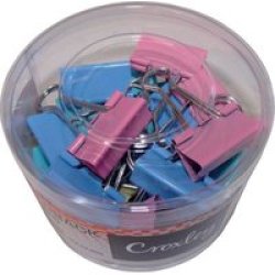 32MM Fold Back Clips Assorted Colour
