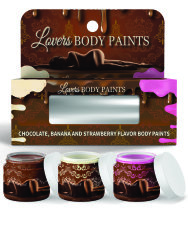 Lovers Body Paints Edible Chocolate Strawberry Banana 180ML