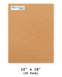 25 Chipboard Sheets 12 x 18 inch - 22pt (Point) Light Weight Brown Kraft  Cardboard for Scrapbooking & Picture Frame Backing (.022 Caliper Thick)  Paper