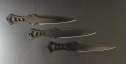 Set Of 3 Throwing Knives All Steel