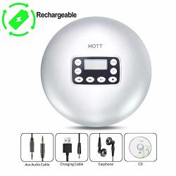 Rechargeable Cd Player Hott Portable Personal Disc Cd Player Walkman With Anti-skip Anti-shock Protection Silver
