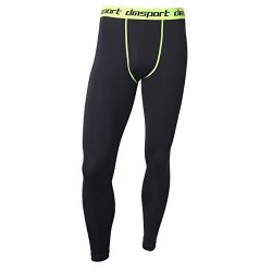 Men's Compression Fitness Pants Cool Dry Running Workout Tights Leggings XL