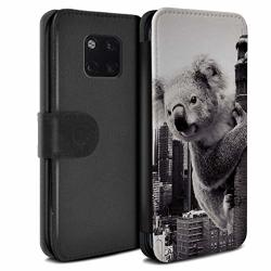 Eswish Pu Leather Wallet Flip Case cover For Huawei Mate 20 Pro king Koala Design down Under Collection