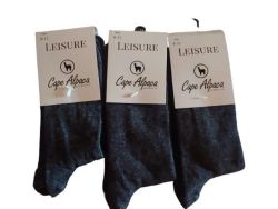 Navy Leisure Socks - 3 Pairs Per Packet