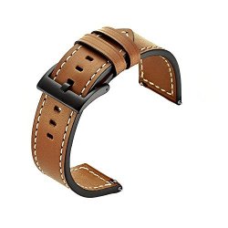 For Samsung Galaxy Gear S3 Classic frontier Smartwatch Band Vonter 22MM Luxury Genuine Leather Strap