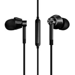 Hifi E1017 Dual Driver Hi-res Certified 3.5MM In-ear Headphones - Black