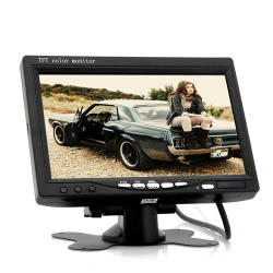 7 Inch Car Headrest Monitor - 800x480 130 Degrees Viewing Angle