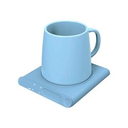 Psfs Mug Warmer Macarons Color- Warm Cup Mat Keep Temperature Thermostat Cup Thermostat Heating Device Coffee Mug Warmer Warmer Pad Mat Warmer Plate USB