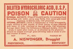 Diluted Hydrochloric Acid 20X30 Paper Poster