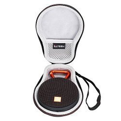 Ltgem Eva Hard Travel Carrying Case For Jbl Clip 3 Or Jbl Clip 2 Waterproof Portable Bluetooth Speaker.fits USB Cable And Charger. Black
