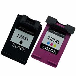 No-name Remanufactured Ink Cartridges Replacement For Hp 123 XL HP123 123XL For Deskjet 1110 2130 2132 2133 2134 3630 3632 3637 3638 1 Black + 1 Tri-color