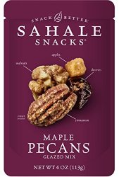Sahale Snacks Maple Pecans Glazed Mix 4 Ounce Pack Of 6