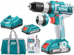 20V Lithium-ion Impact Cordless Drill With 2 X Batteries & Charger