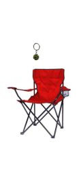 Folding Camping Outdoor Chair And Beaded Keyholder
