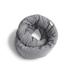 Huzi Infinity Pillow - Design Power Nap Pillow Travel And Neck Pillow Grey