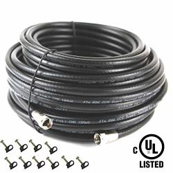 Kunova Tm 50 Ft RG-6 Satellite Tv Coaxial Cable RG6 3.5 Ghz 50FT New With Connectors Ul Cmg ...