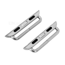 Stainless Steel Watchband Band Attachment Adapter Connector For Apple Watch 42mm - Antique Silver