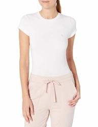 Calvin Klein Women's Ck One Cotton Short Sleeve Bodysuit White S