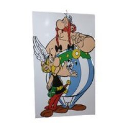 Retrograde Metal Wall Decor Asterix And Obelix 66X43CM