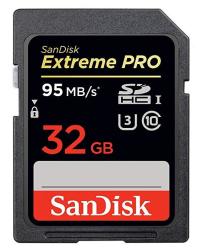 Sandisk Extreme Pro 32GB Up To 95MB S UHS-I U3 Sdhc Flash Memory Card - SDSDXPA-032G-X46