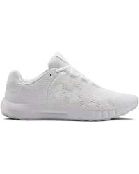 Men's Ua Micro G Pursuit Bp Running Shoes - White 10.5