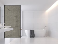Frosted Vinyl Sticker For Your Shower Glass Glass Not Included Design: Hard Grey